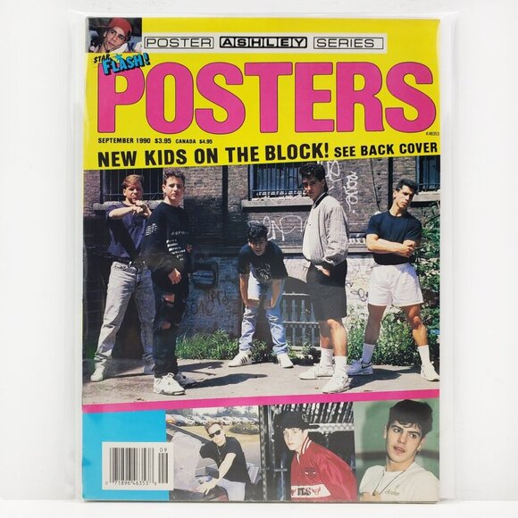 Star Flash! Posters New Kids on Block NKOTB Ashley Series Sept. 1990 Complete - Picture 1 of 10